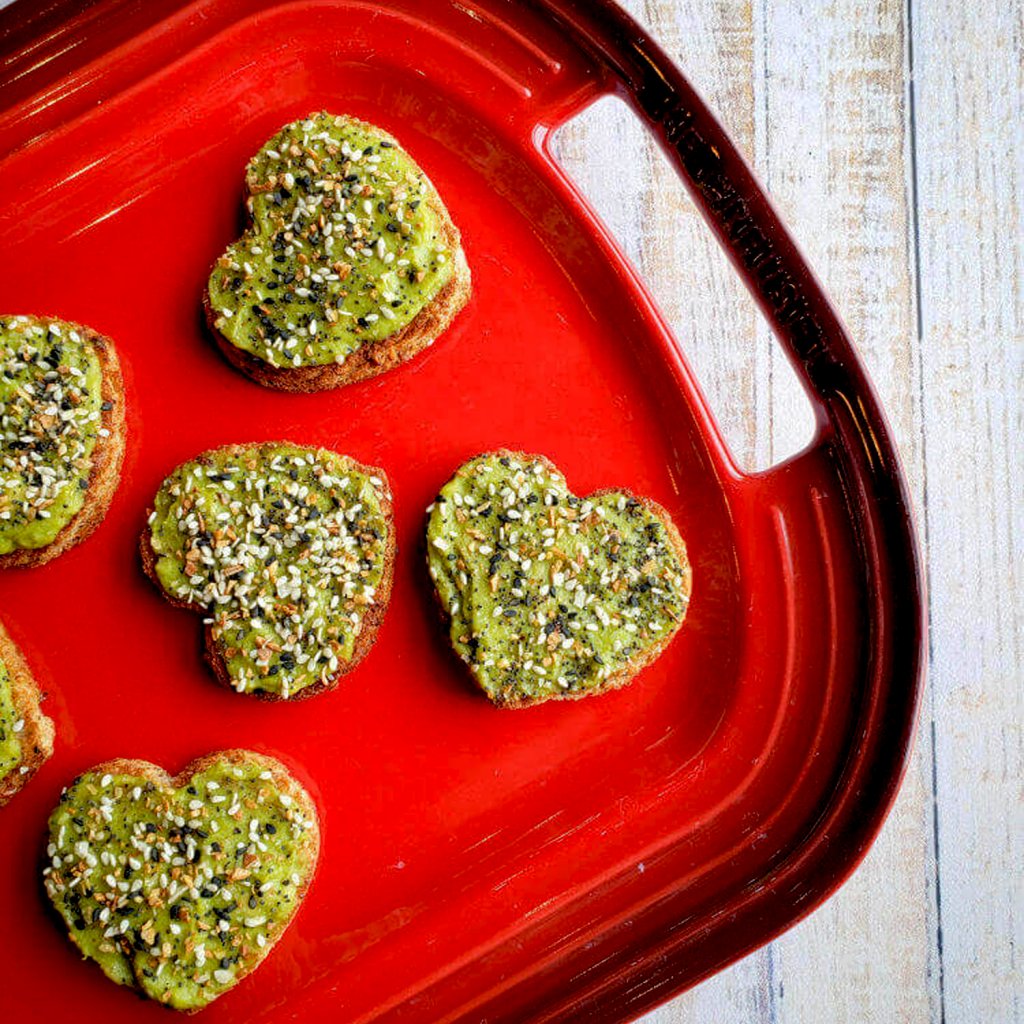 Heart Shaped Avocado Toast