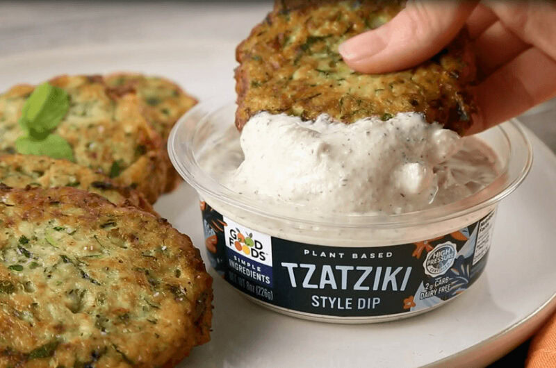 Zucchini Fritters with Tzatziki Dip