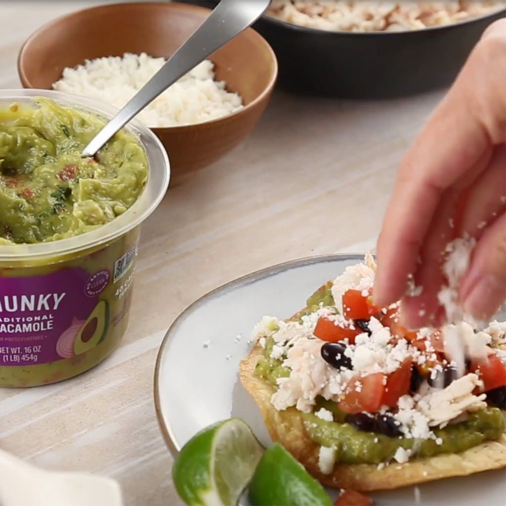 Easy Chicken Tostadas