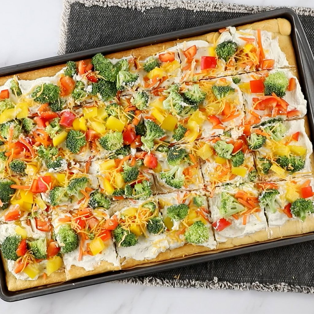 Creamy Ranch Veggie Pizza