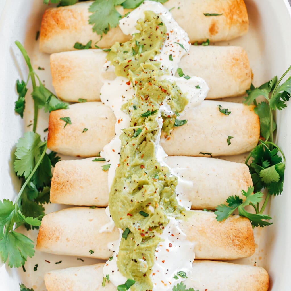 Cheesy Jackfruit Flautas