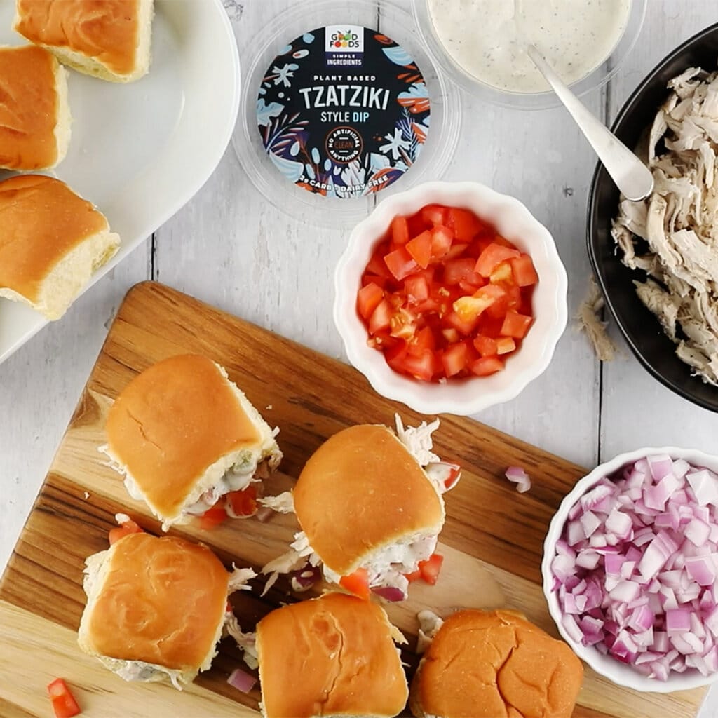 Tzatziki Chicken Gyro Sliders