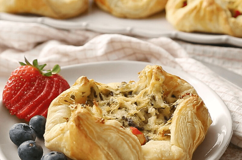 Spinach Artichoke & Chicken Pastries