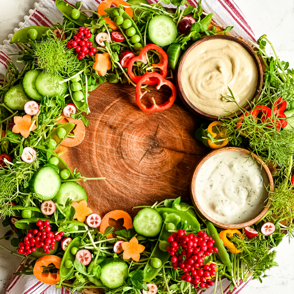 Holiday Wreath Crudités