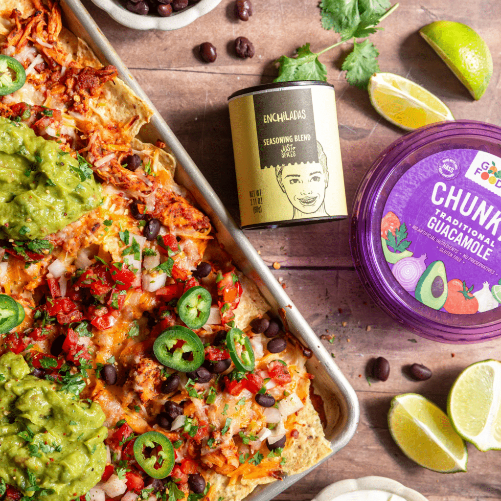 Crock Pot Shredded Chicken + Nachos