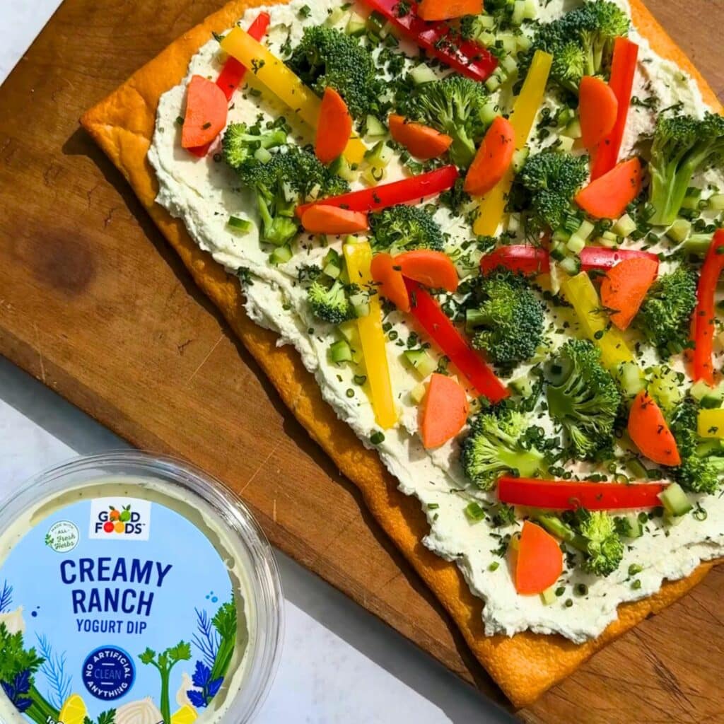 Veggie Ranch Pizza