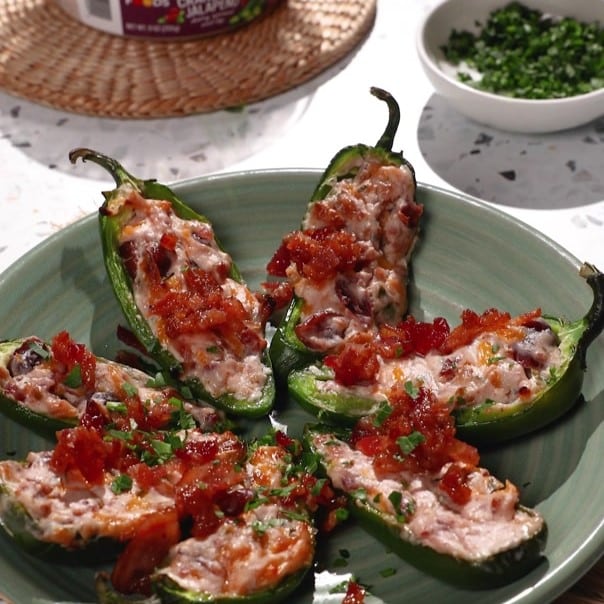 Bacon-Cranberry Stuffed Jalapenos