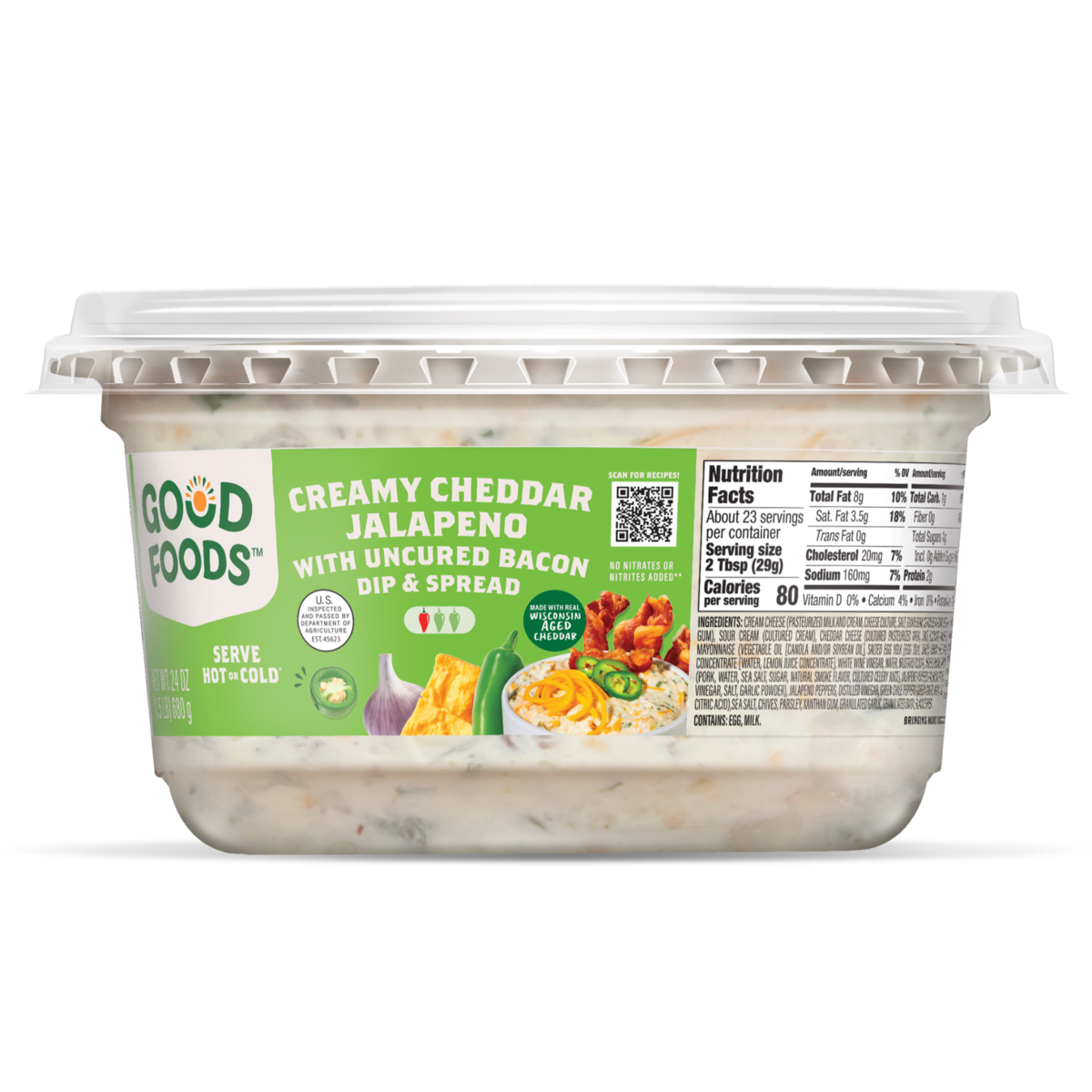 Creamy Cheddar Jalapeno With Uncured Bacon Spread - Image 3